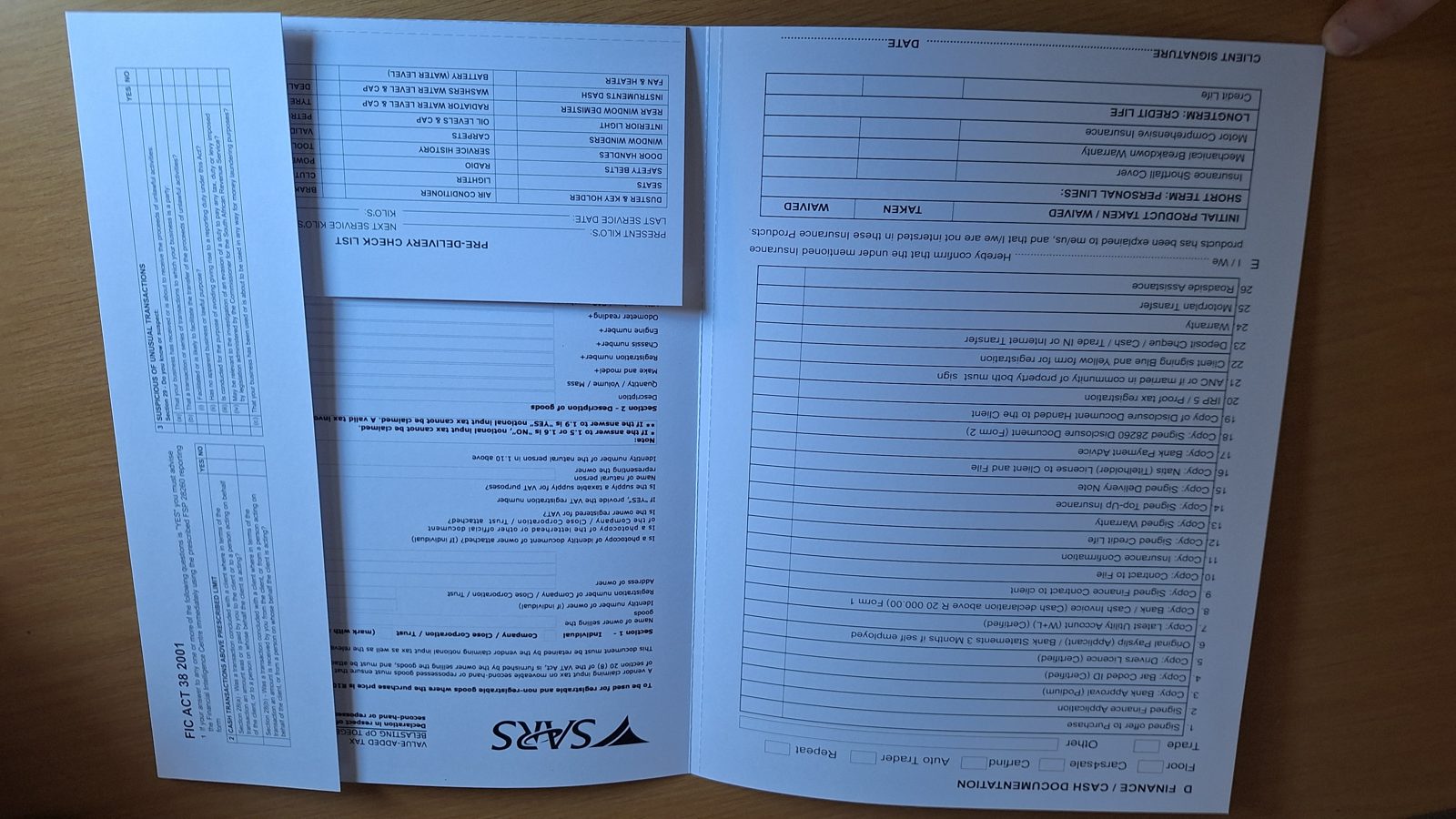 NCR documentation book printed by ColourCraft Print